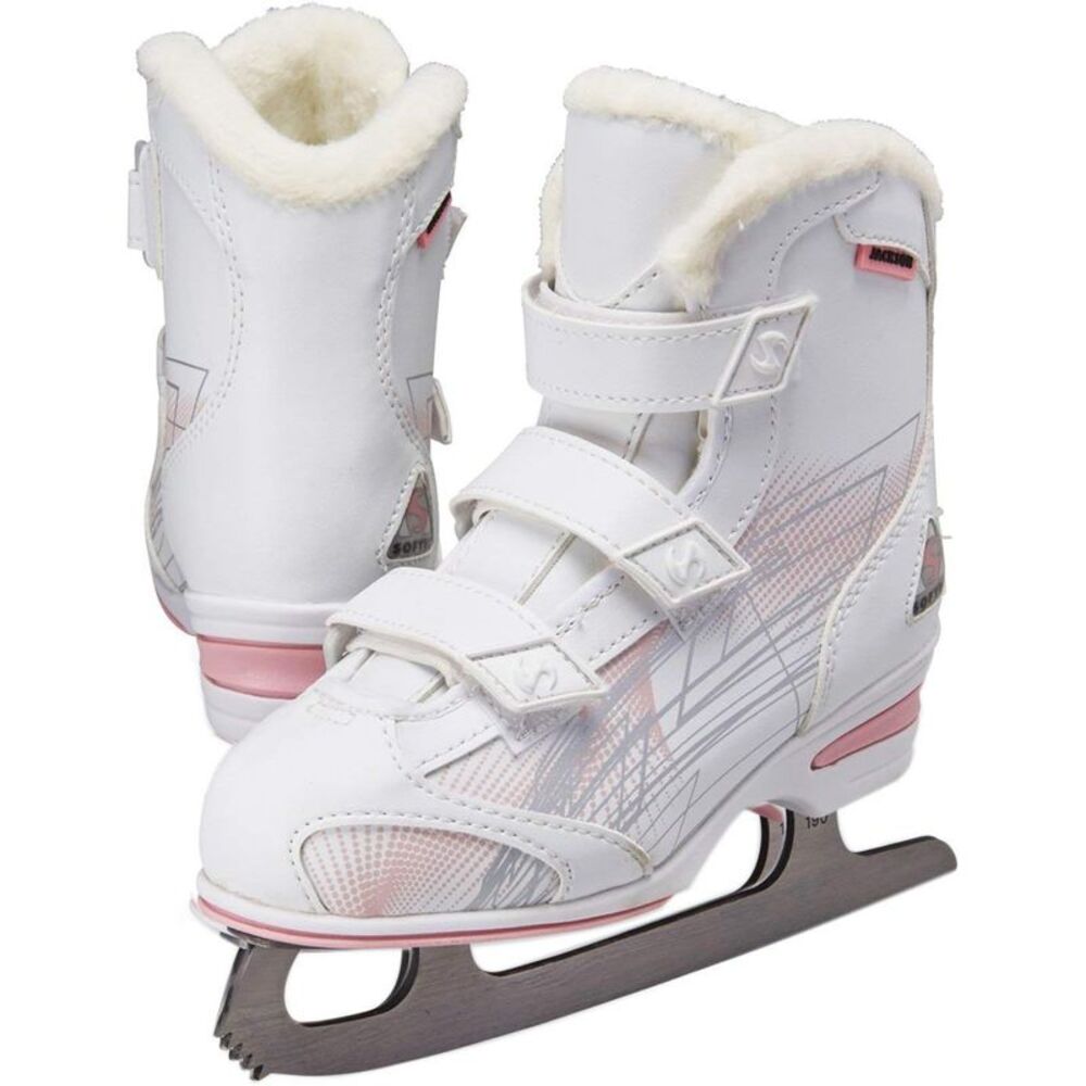 Jackson Ultima Softec Tri-Grip Recreational Ice Skates - White, Youth Size 8